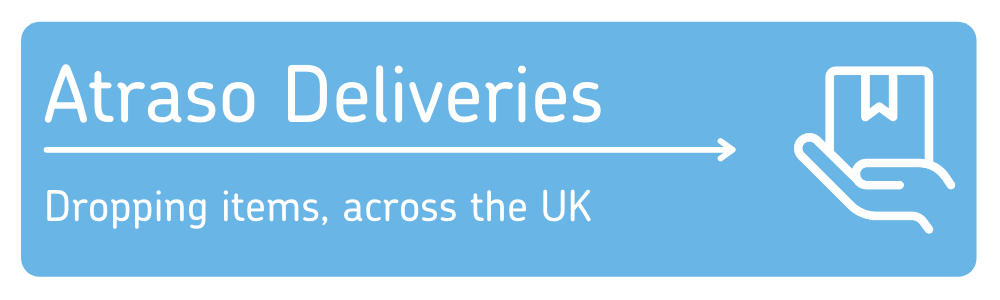 Atraso Deliveries logo from Enigmailed puzzle game through the post puzzle escape game sent in the UK