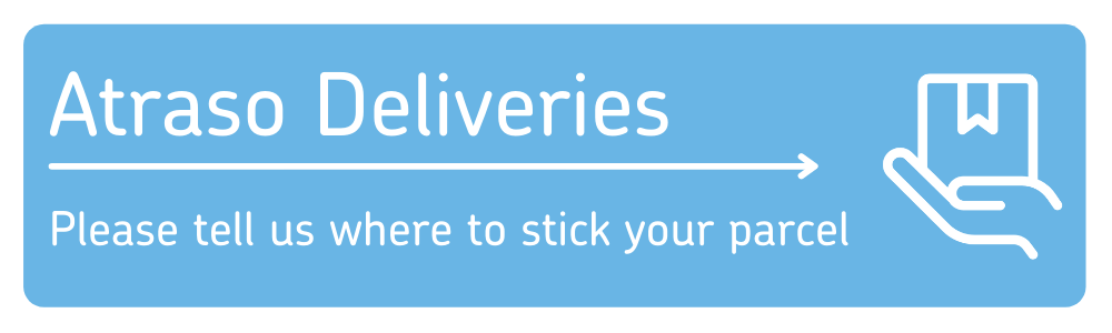 Atraso Deliveries logo from Enigmailed puzzle game through the post puzzle escape game sent in the UK